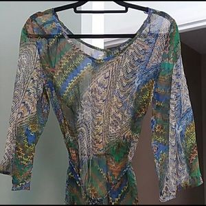 Lucky Brand Sheer Top